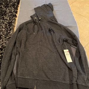 Quicksilver jungle forest zip mens hoodie large